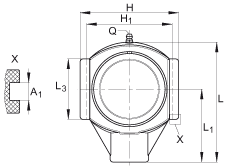吊裝式軸承座單元 RTUEY30-TV-VA, 塑料軸承座,內(nèi)圈帶平頭螺釘?shù)耐馇蛎媲蜉S承,耐腐蝕設(shè)計(jì),R 型密封 吊裝式軸承座單元 RTUEY30-TV-VA, 塑料軸承座,內(nèi)圈帶平頭螺釘?shù)耐馇蛎媲蜉S承,耐腐蝕設(shè)計(jì),R 型密封