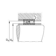 圓柱滾子軸承 NNU4138-M, 浮動(dòng)軸承，雙列，可分離，帶保持架